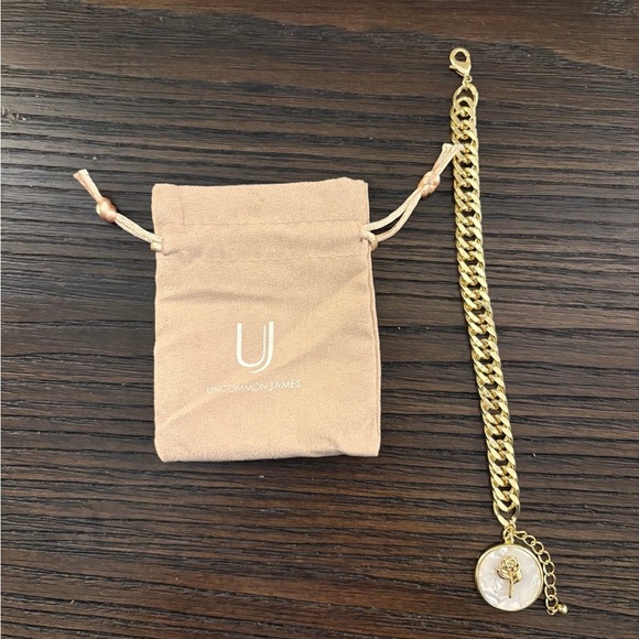 NEW Uncommon James Gold Pearlescent Rose Bracelet - Picture 3 of 4